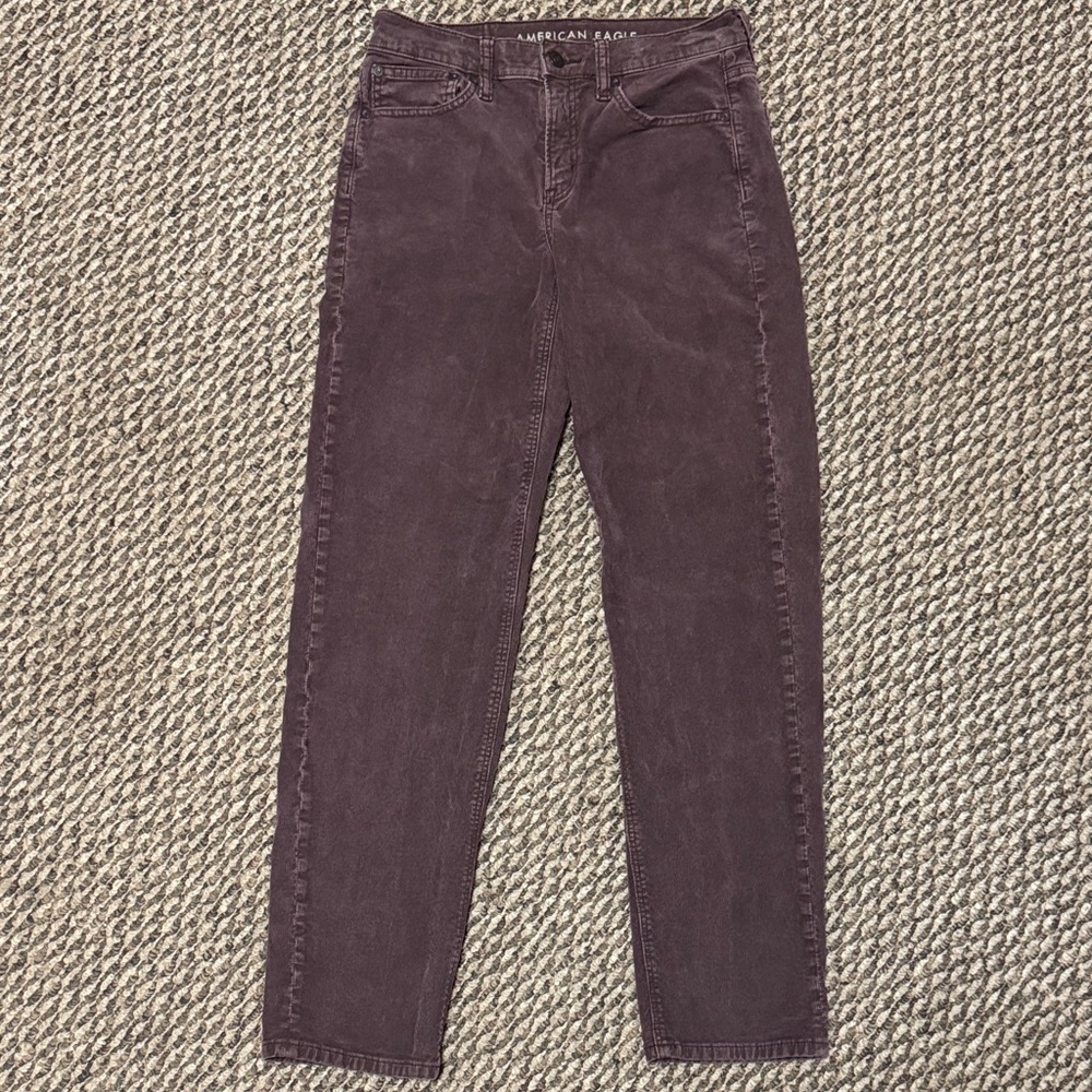 American Eagle Outfitters Stretch Corduroy 90’s Straight Pants in Mauve size 2